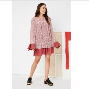 NWT Tularosa Ruffled Berkley Dress in Dusty Berry Size Small